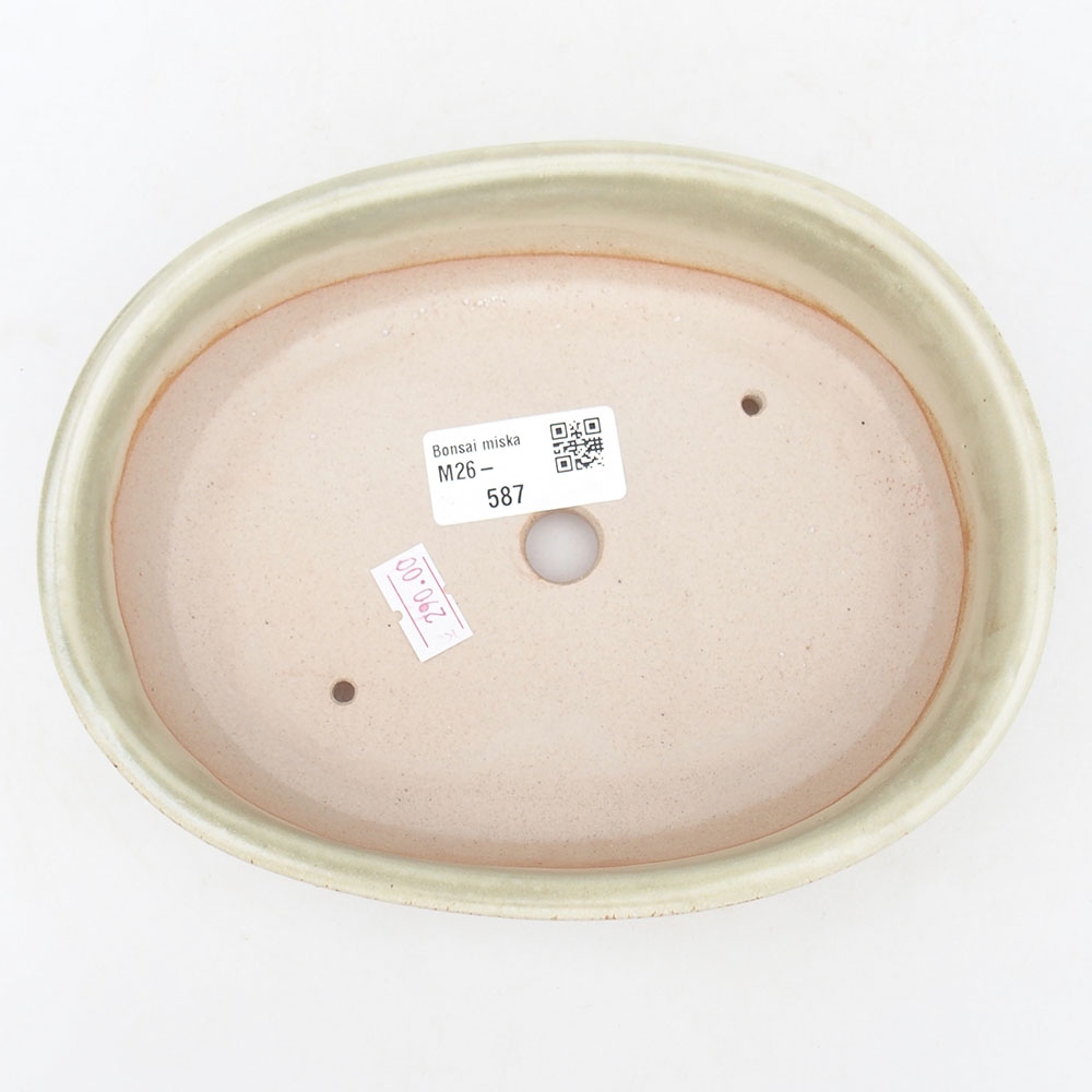 kerámia bonsai tál 19 x 14 x 5 cm, zöld