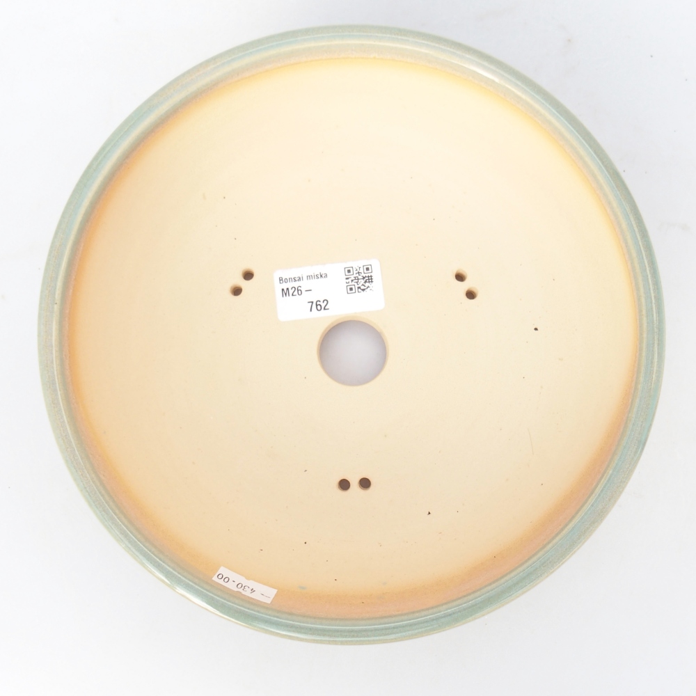 bonsai kerámia tál 20 x 20 x 6 cm, zöld
