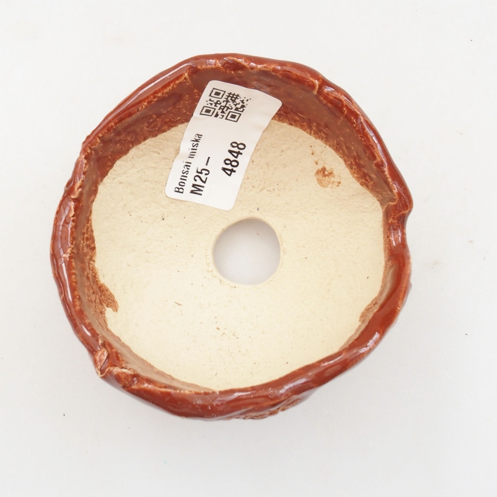 Kerámia kagyló 7,5 x 7,5 x 6 cm , barna színű