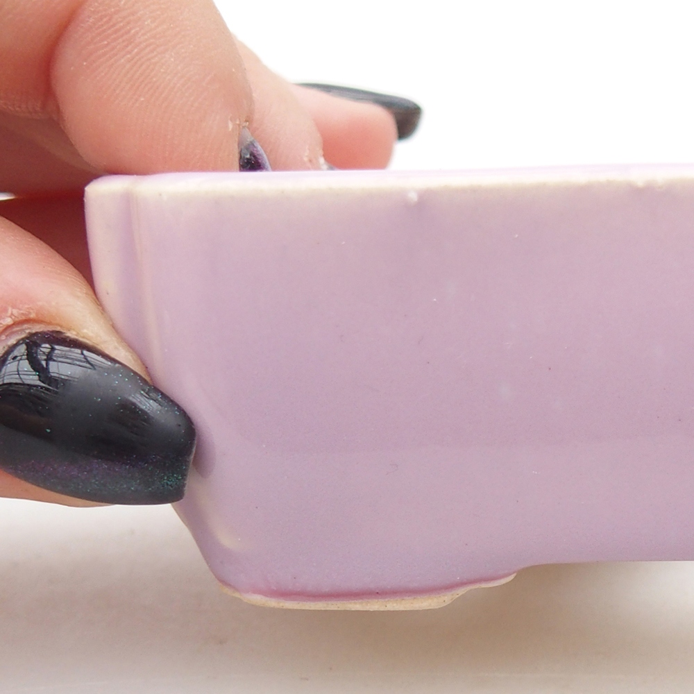 Mini bonsai tál 8,5 x 7,5 x 3 cm, rózsaszínű