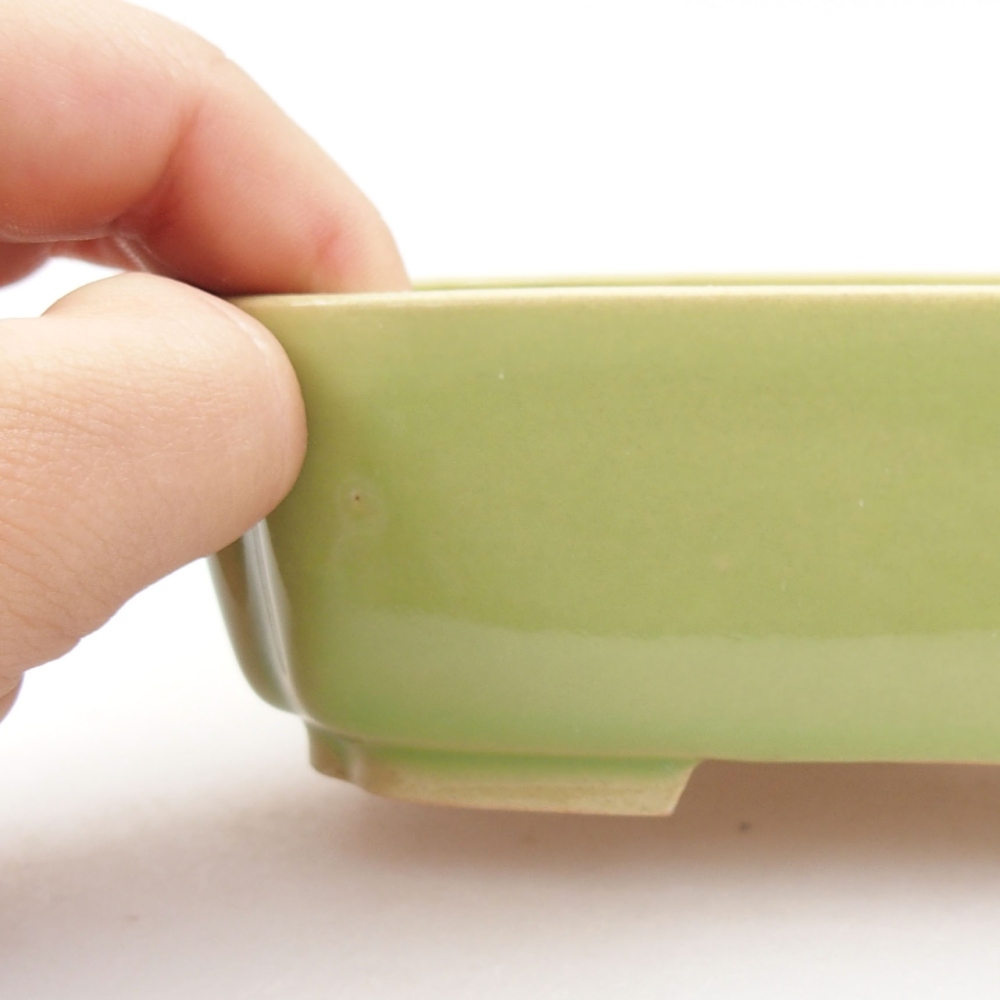 kerámia bonsai tál 22 x 17 x 5 cm, zöld