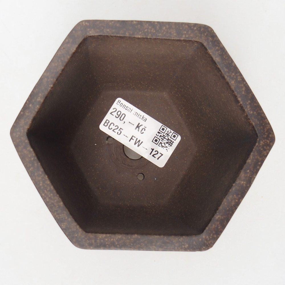 Tál 10,5 x 9,5 x 7,5 cm barna okkersárga