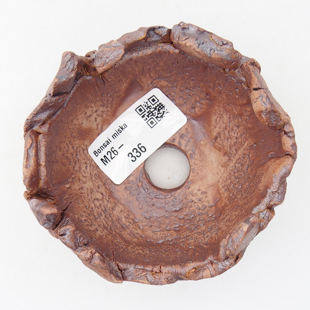 Kerámia kagyló 9 x 9 x 5,5 cm , színe barna