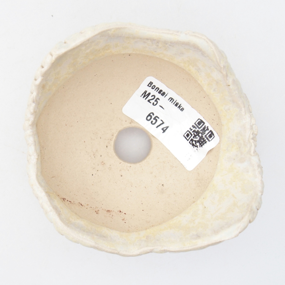 Kerámia kagyló 8,5 x 8,5 x 5 cm , bézs színű