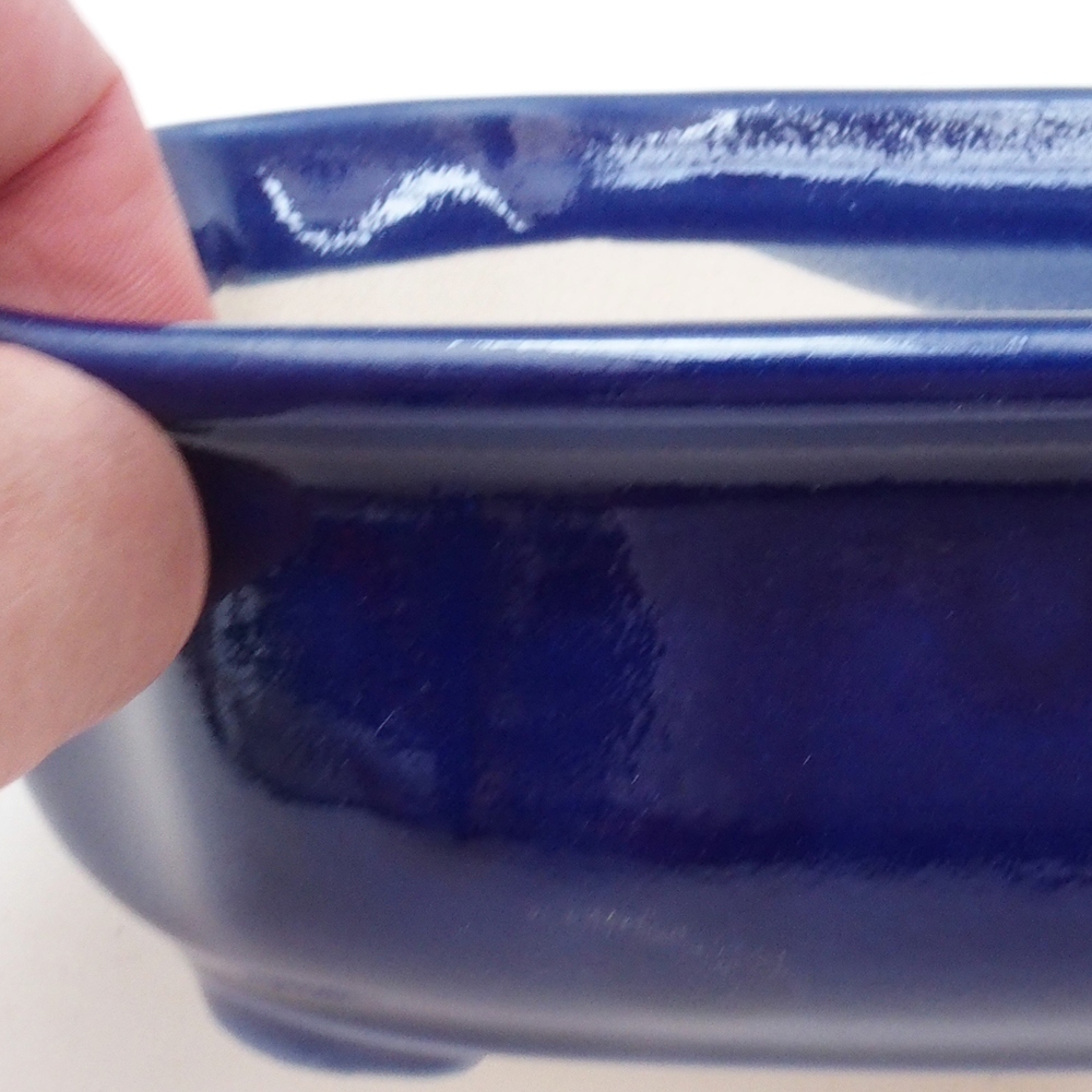 Bonsai tál H32 - 13 x 10 x 5,5 cm. - kék