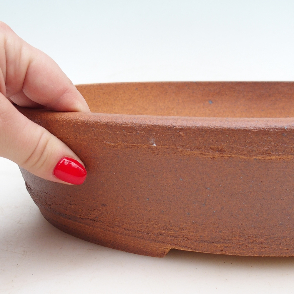 Bonsai tál 33 x 26 x 7,5 cm , színe barna