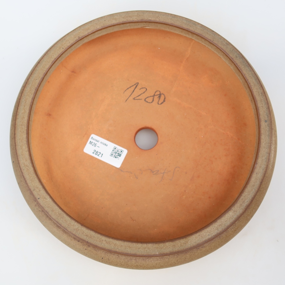 Kerámia tál  23 x 23 x 7 cm, barna színű
