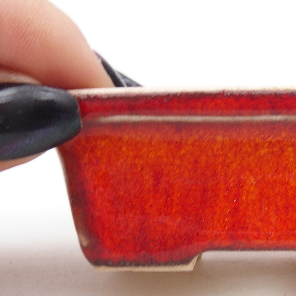 Mini bonsai tál 6,5 x 4,5 x 2,5 cm, narancssárga