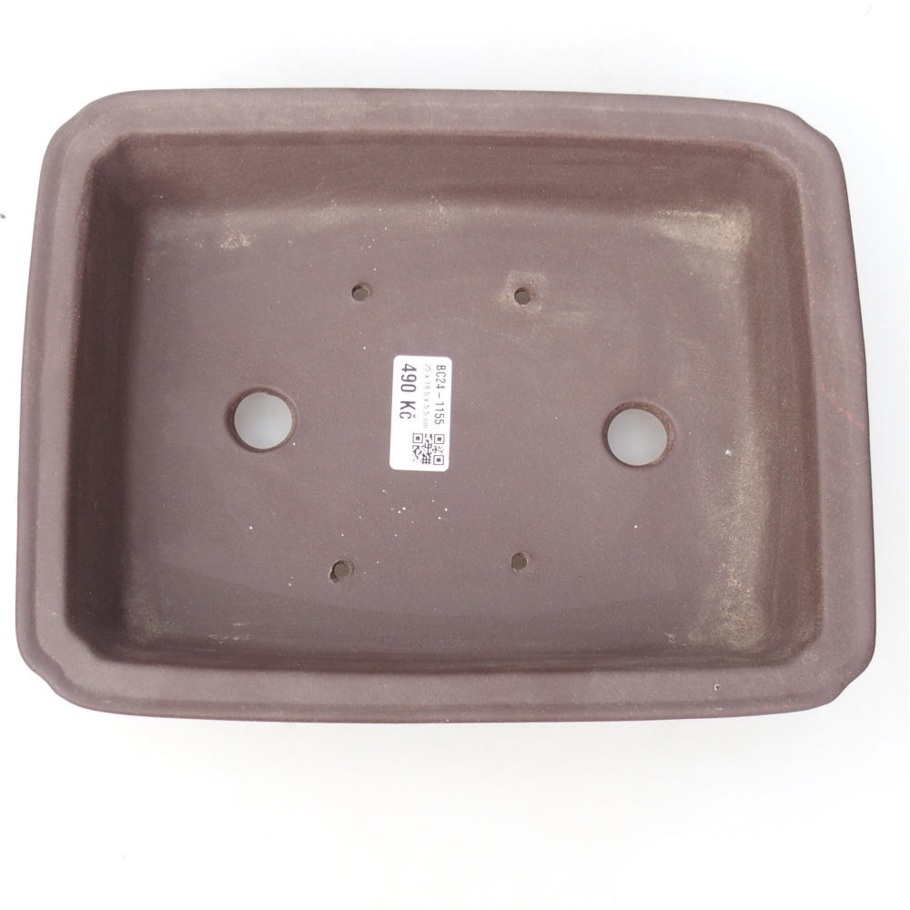 Tál 25 x 19,5 x 6 cm barna színben