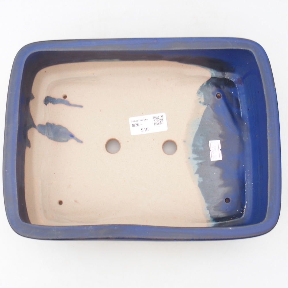 kerámia bonsai tál 26,5 x 20 x 6,5 cm, kék színű