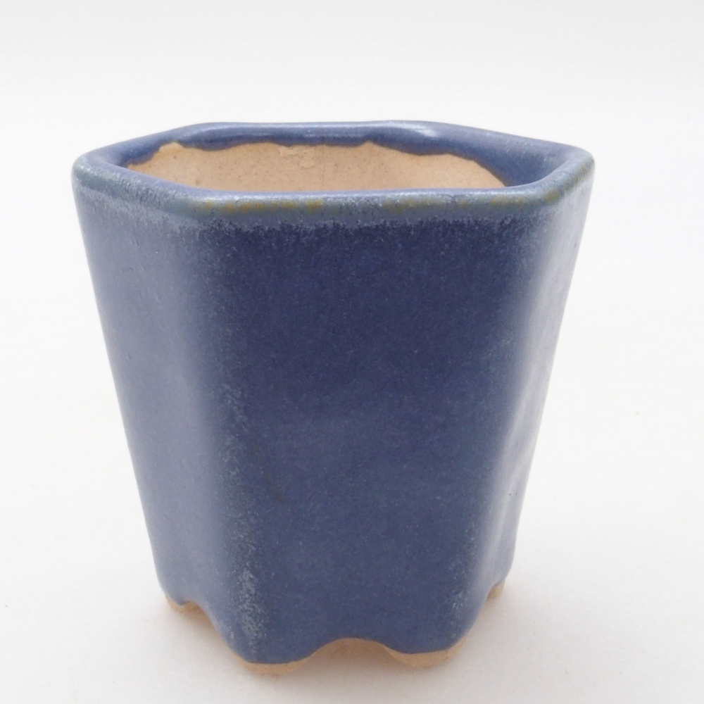 Mini bonsai tál 5 x 5 x 5 cm, kék színben