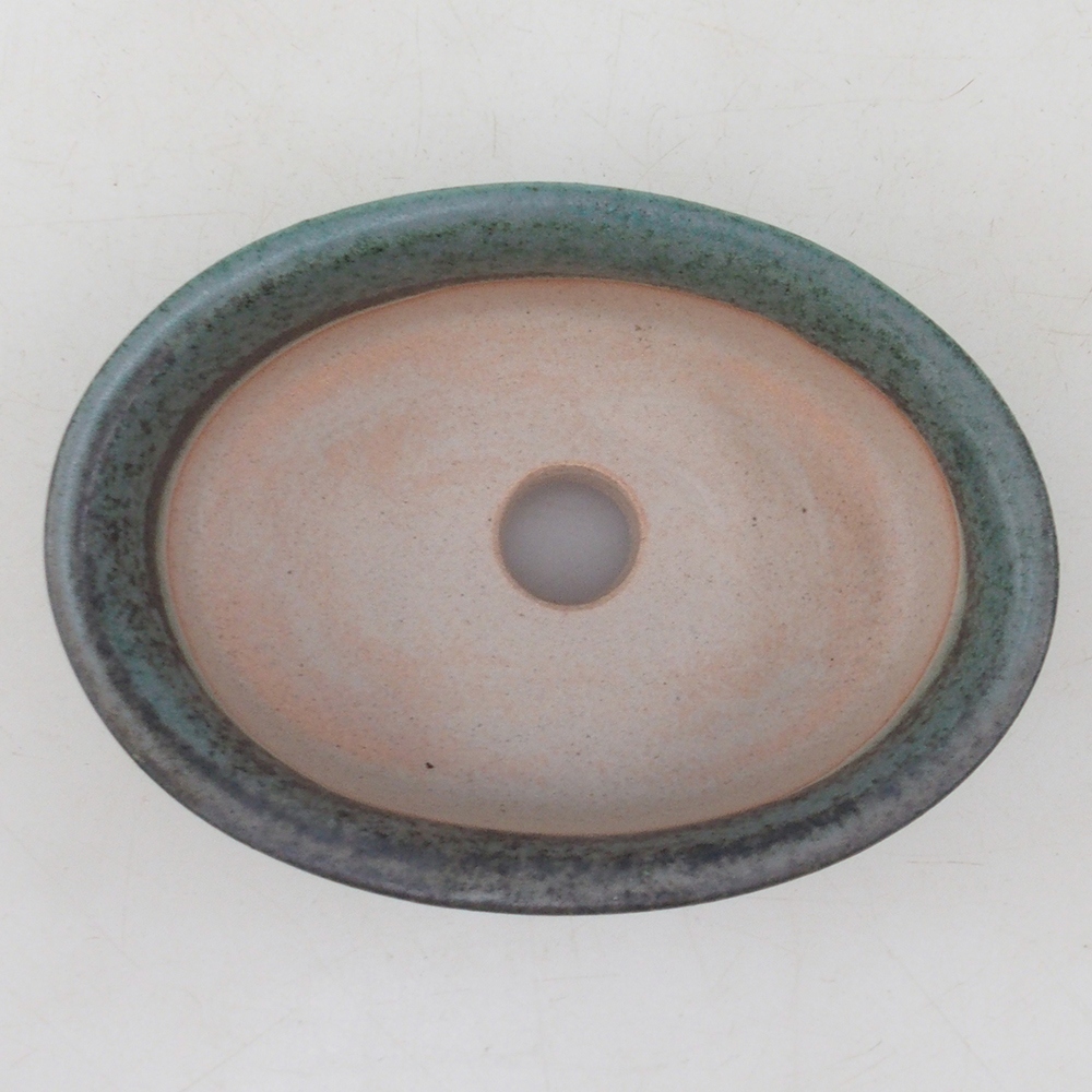 Bonsai tál H04 - 10,5 x 7,5 x 3 cm. - zöld