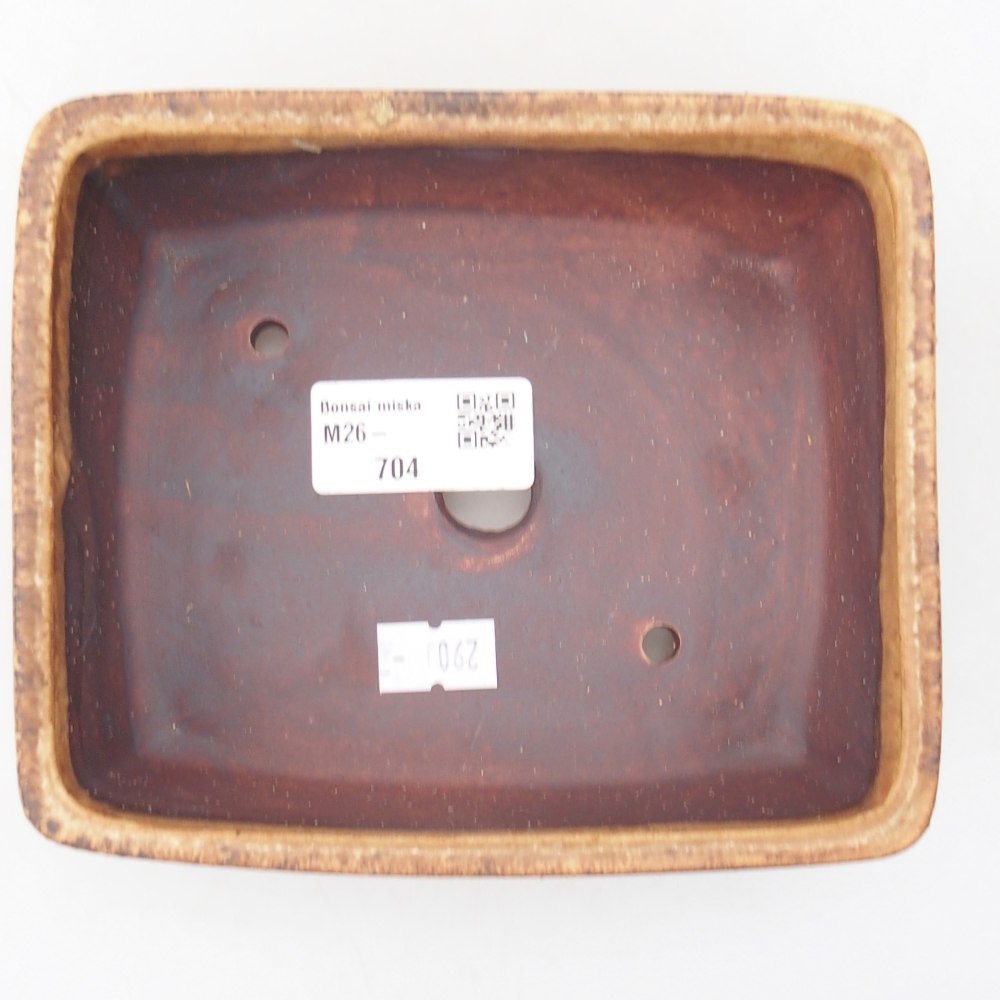 kerámia bonsai tál 15 x 12 x 5 cm, barna