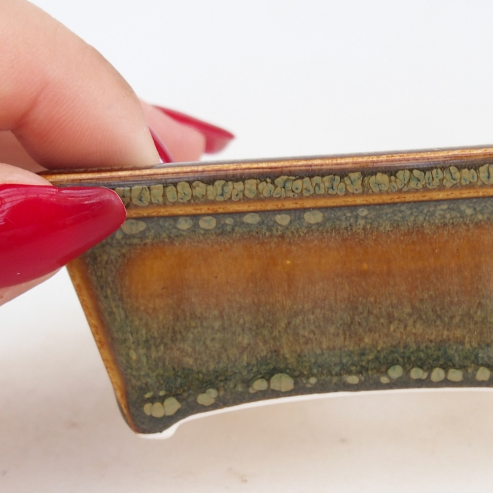 Mini bonsai tál 7,5 x 6 x 3 cm, barna