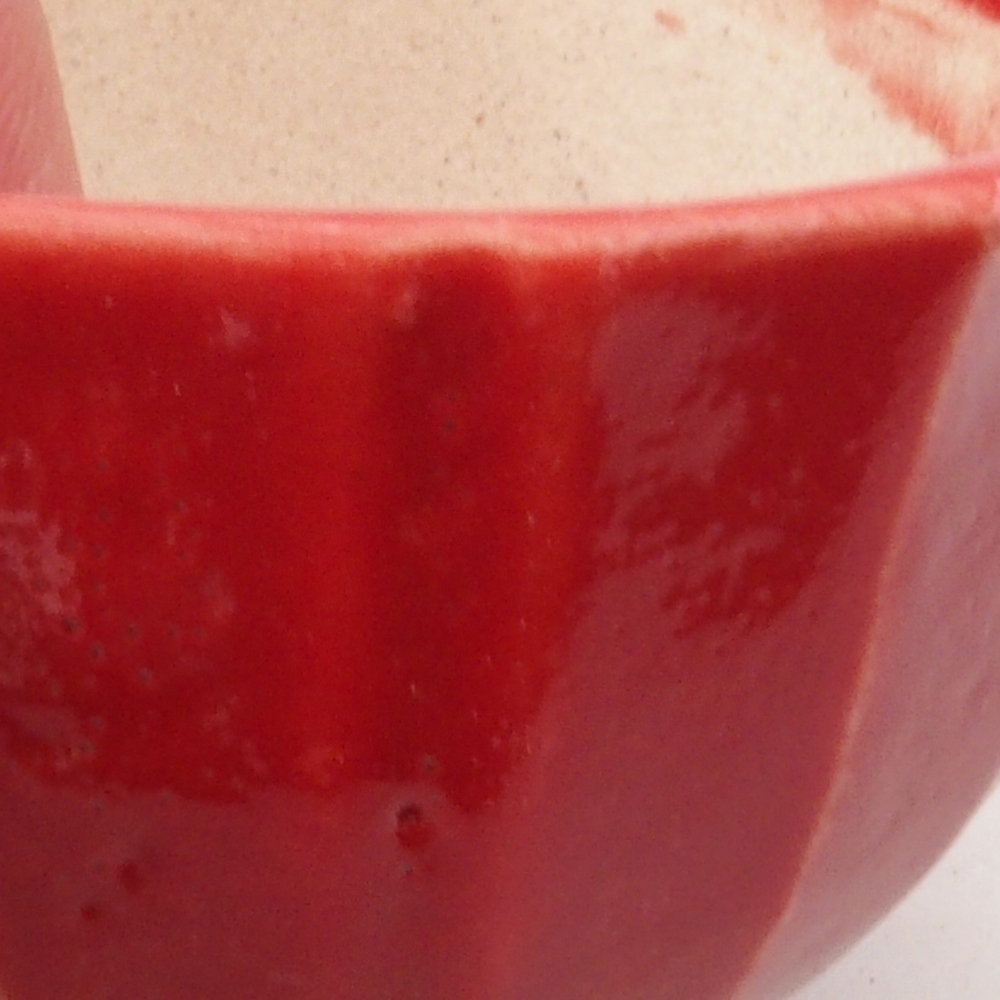 Mini bonsai tál 5 x 5 x 3 cm, piros színben