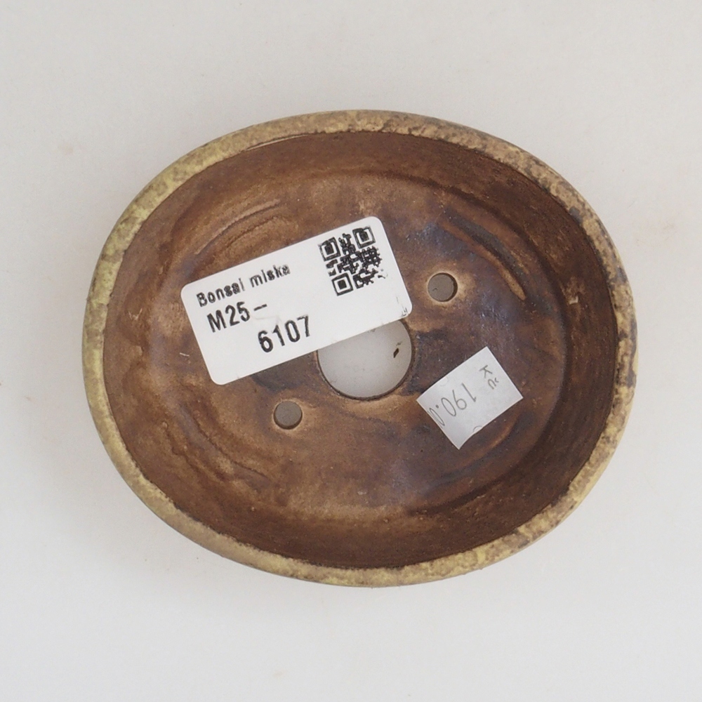 kerámia bonsai tál 10 x 8,5 x 4 cm, barna