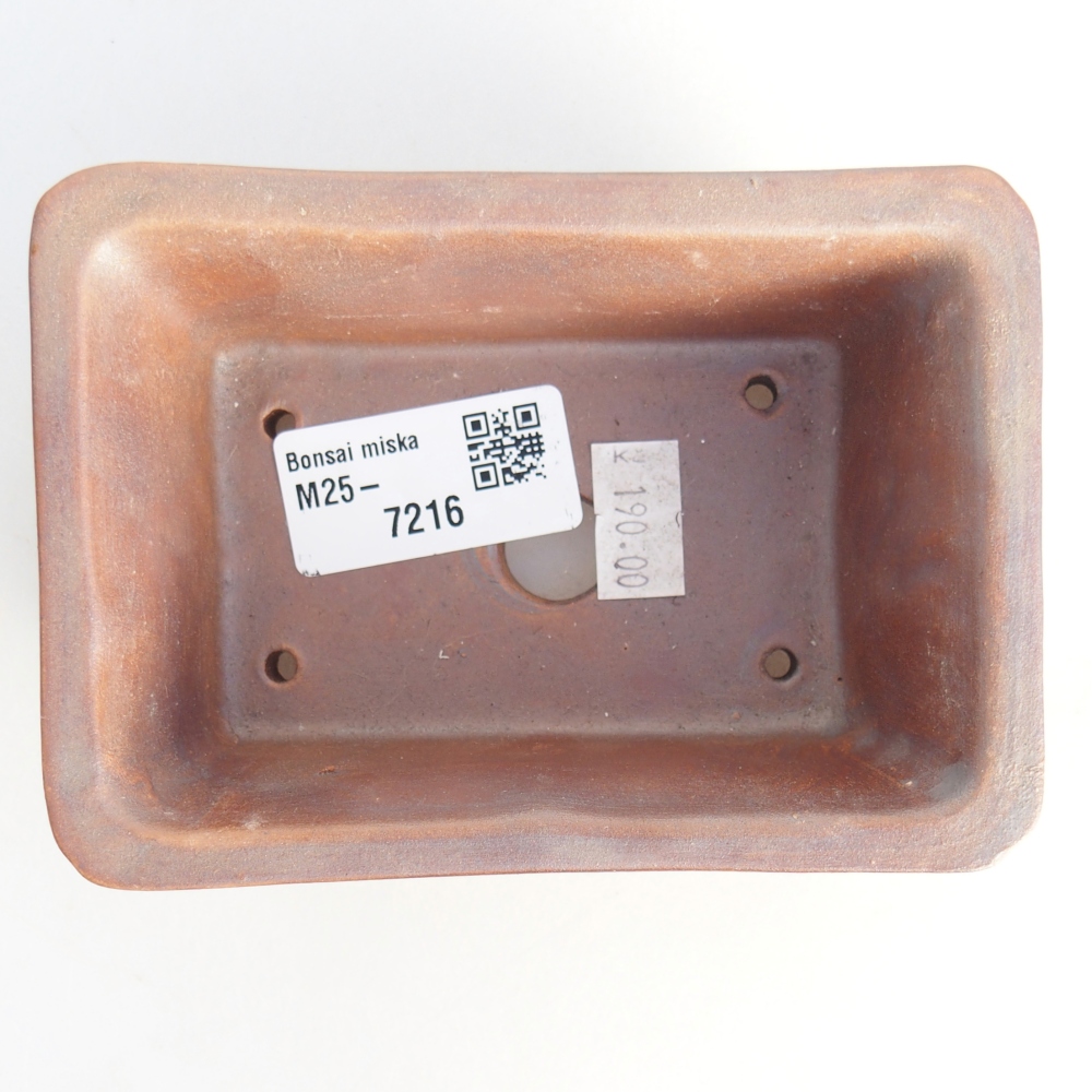 Kerámia bonsai tál 11,5 x 8,5 x 4,5 cm, fém színben