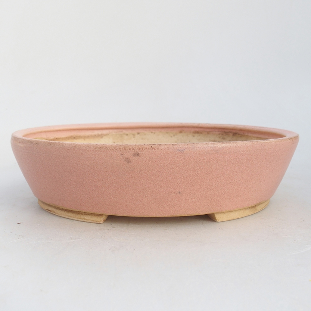 kerámia bonsai tál 18,5 x 16,5 x 4 cm, rózsaszínű