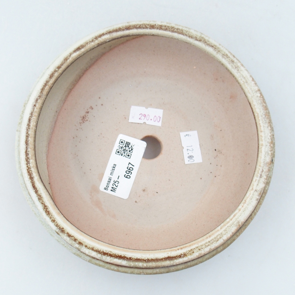 Kerámia bonsai tál 15 x 15 x 5 cm, zöld