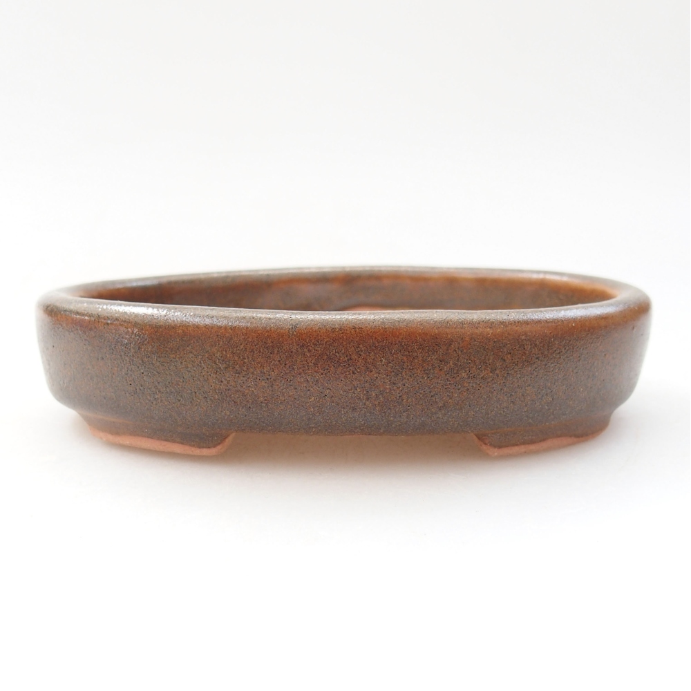 kerámia bonsai tál 11,5 x 9 x 2,5 cm, barna