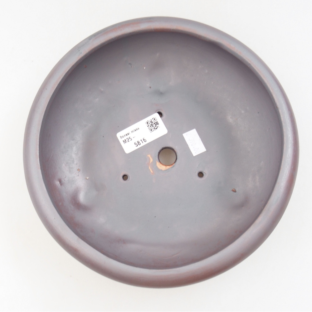 Kerámia bonsai tál 21 x 21 x 7,5 cm, fém színben