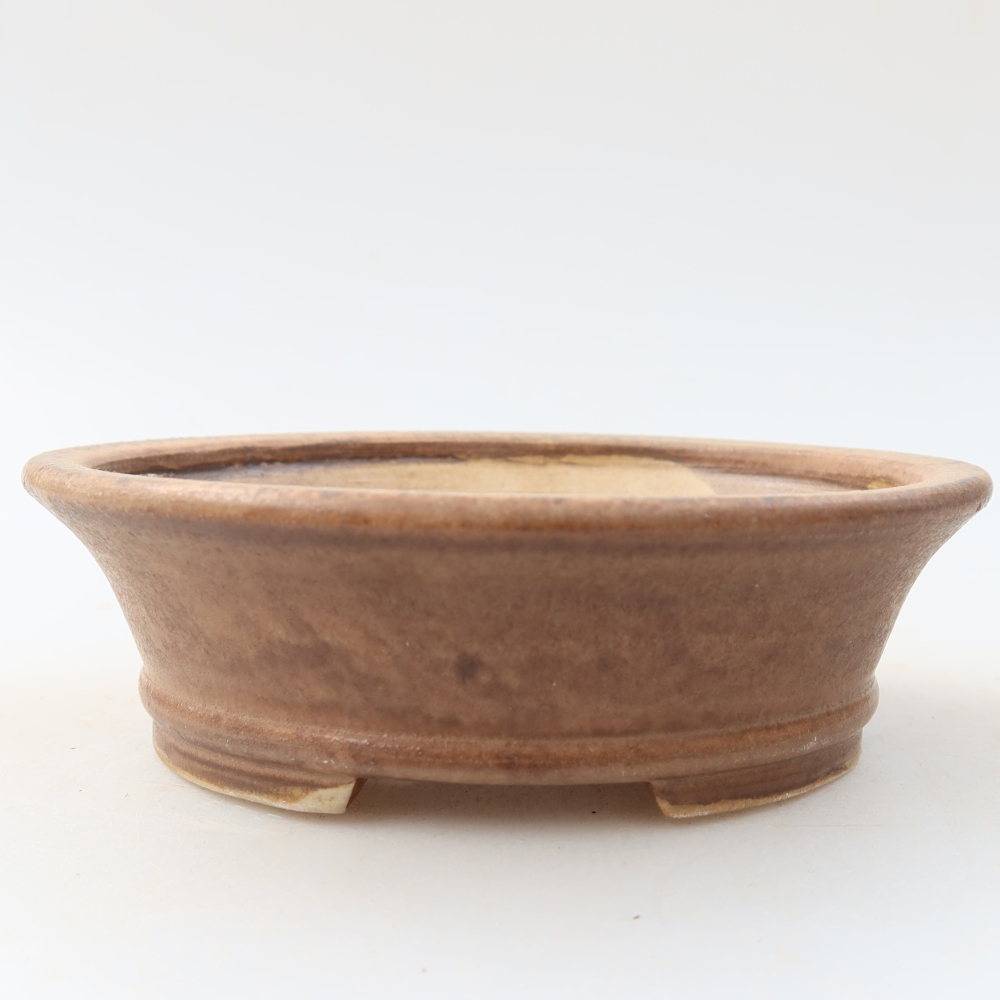 Kerámia bonsai tál, 13 x 11,5 x 4 cm, rózsaszín