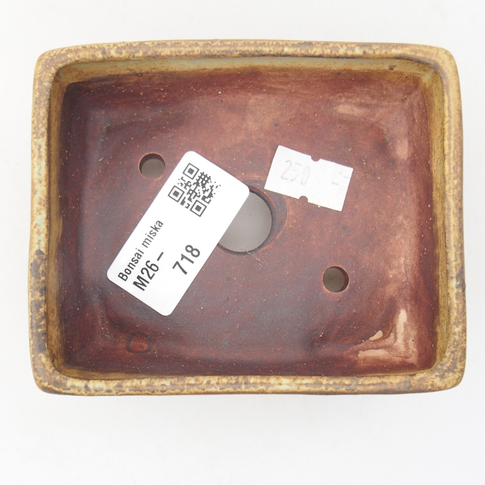 kerámia bonsai tál 10 x 8 x 4 cm, zöld