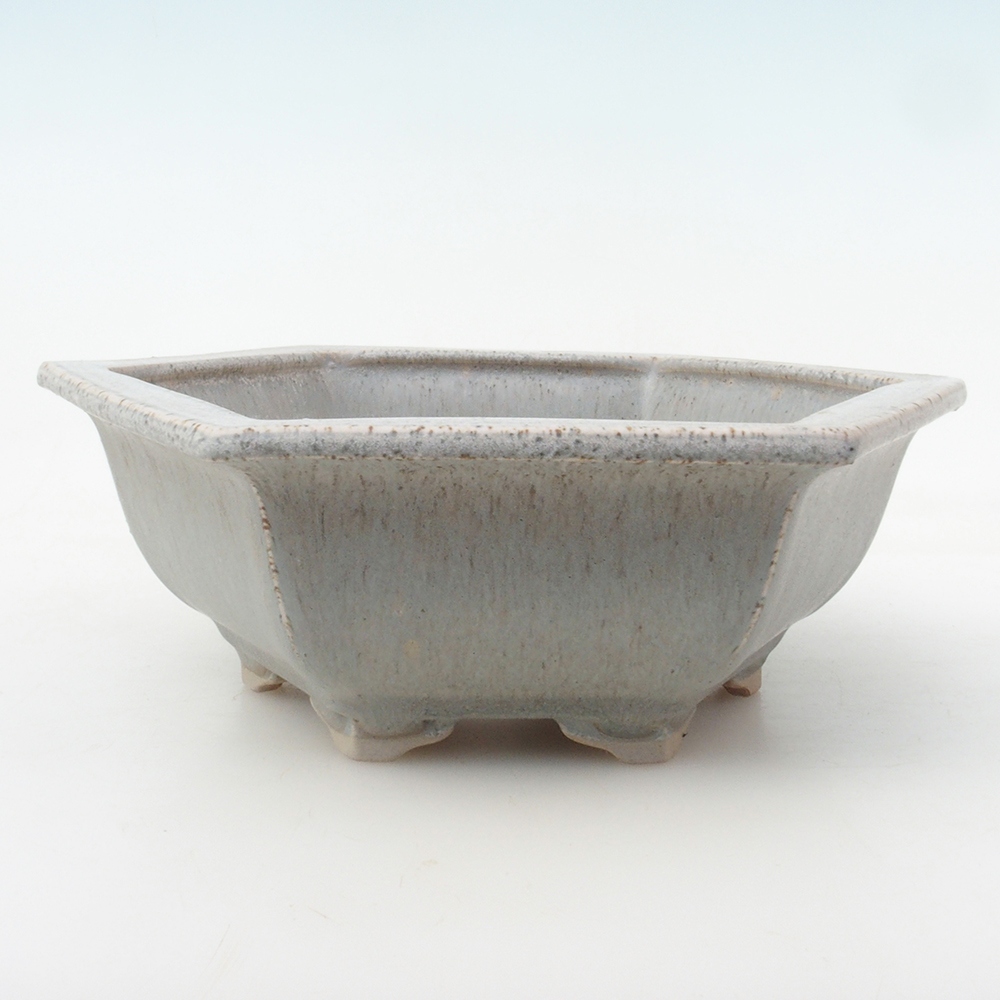 Bonsai tál + csészealj H53 - 19 x 21,5 x 7 cm - bézs színű