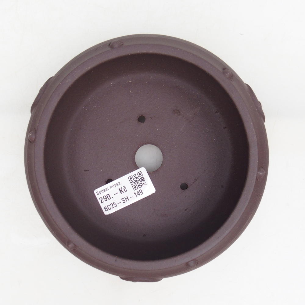kerámia bonsai tál 15,5 x 15,5 x 5 cm, barna