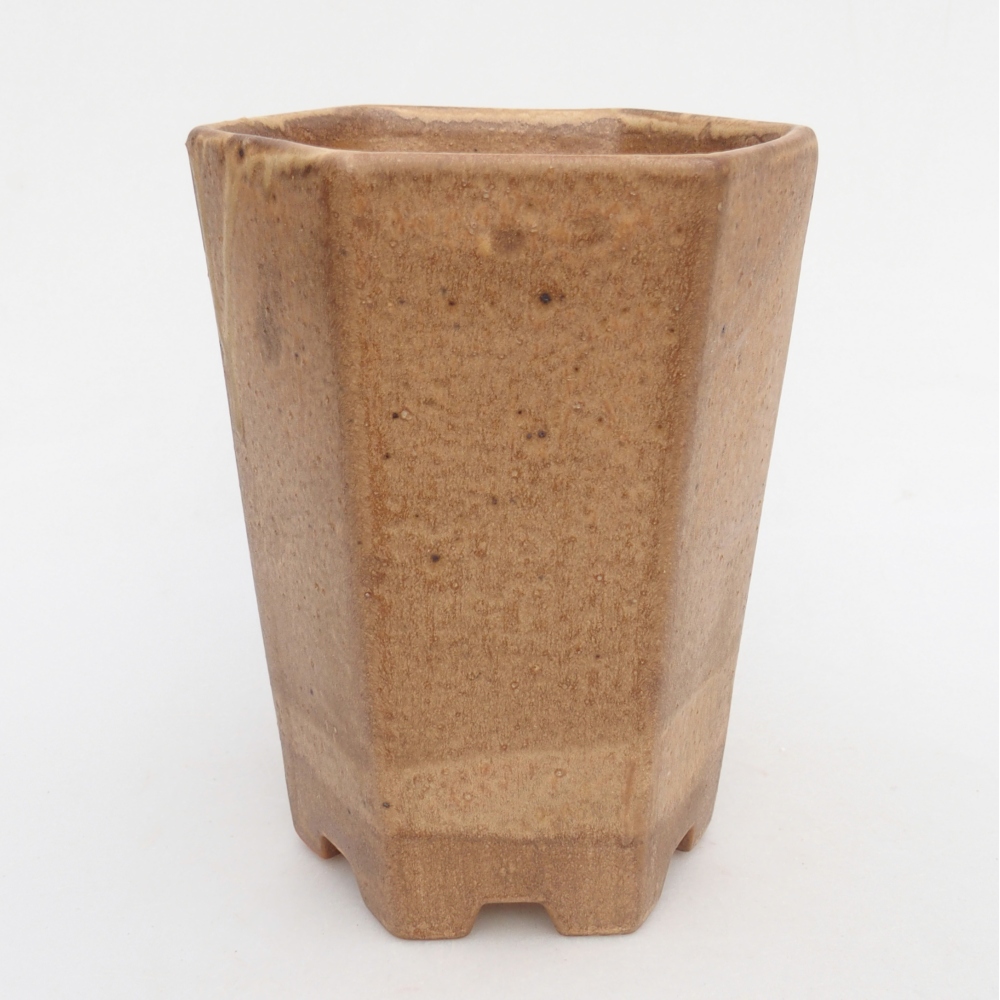 kerámia bonsai tál 12,5 x 11,5 x 16,5 cm, barna