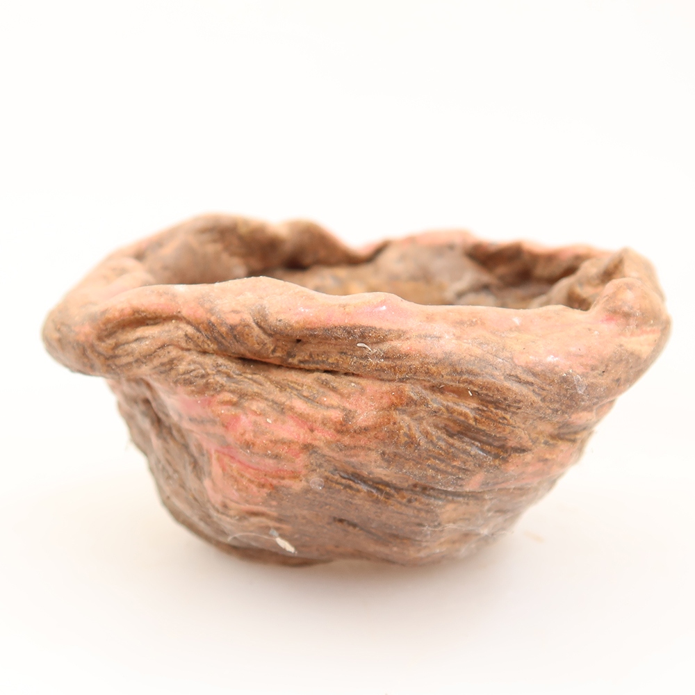 Kerámia tojáshéj  7 x 6 x 4,5 cm , rózsaszín