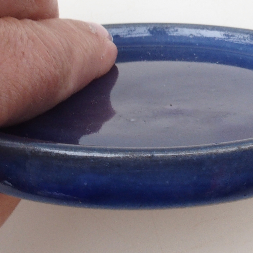 Kerek bonsai edény D6-S - 10 x 10 x 1 cm - kék