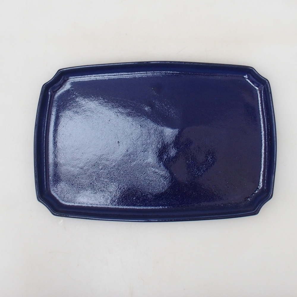 Bonsai tál + csészealj H07 - 30 x 20,5 x 8 cm. - kék