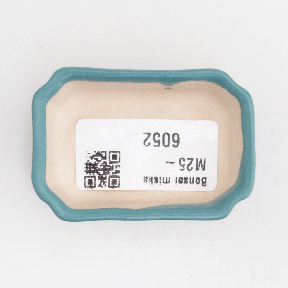 kerámia bonsai tál 6,5 x 5,5 x 4 cm, kék színben