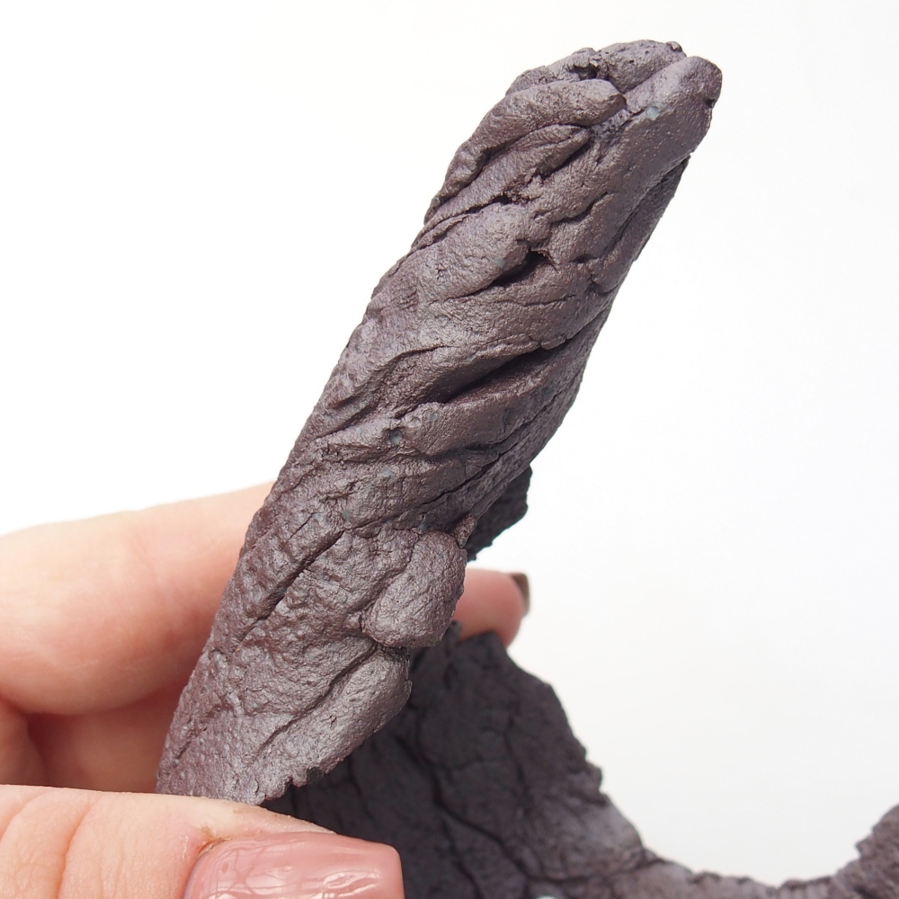 Kerámia kagyló 8 x 7,5 x 12 cm , fémes színű