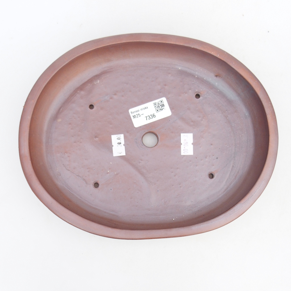 Kerámia bonsai tál 24 x 20 x 4 cm, fém színben