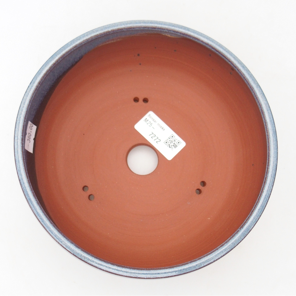 kerámia bonsai tál 18 x 18 x 7,5 cm, kék színben