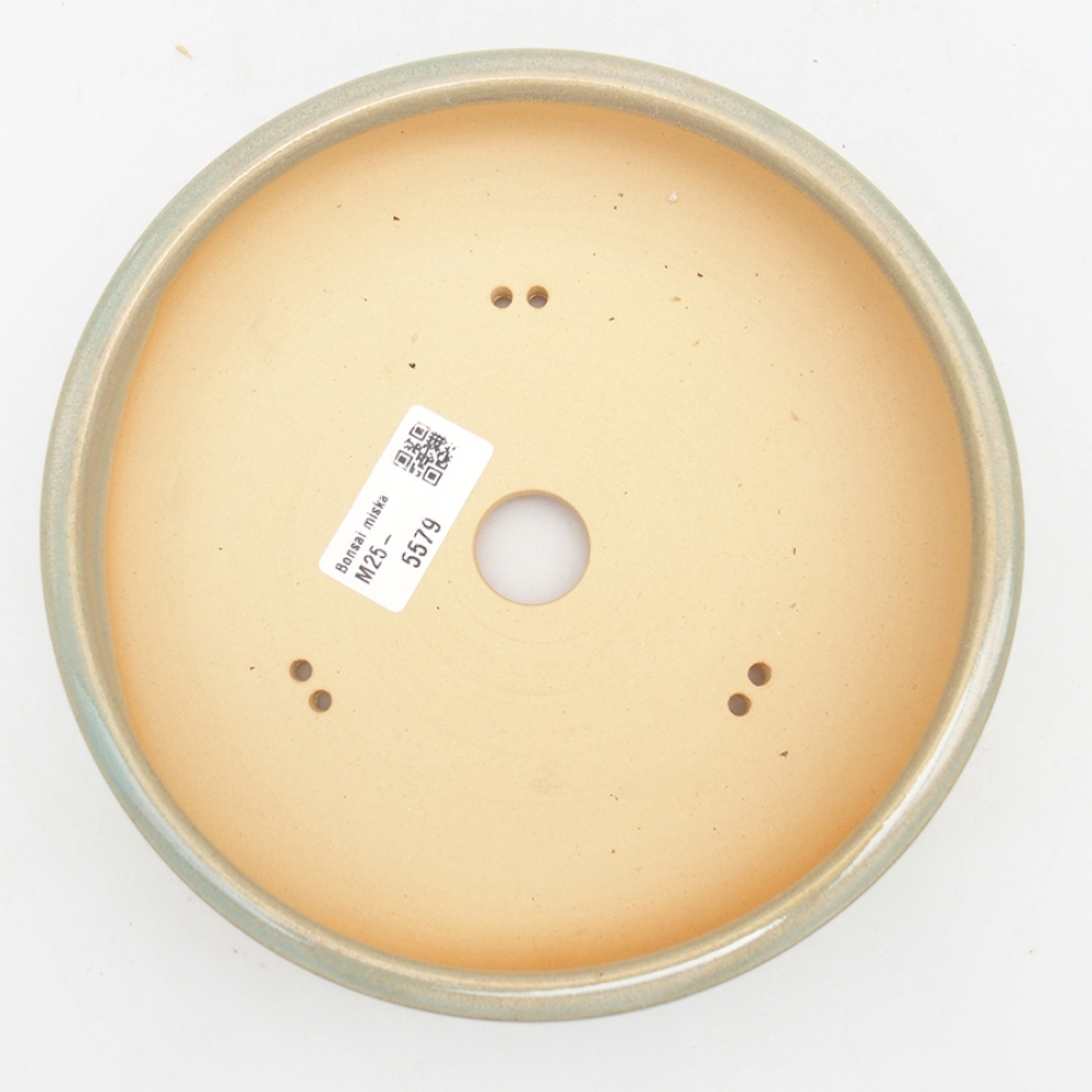 kerámia bonsai tál 18 x 18 x 5,5 cm, zöld