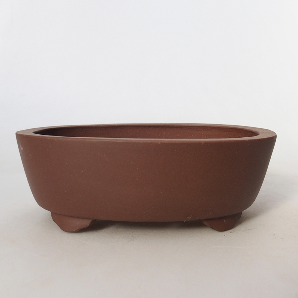 kerámia bonsai tál 15,5 x 12 x 5,5 cm, barna