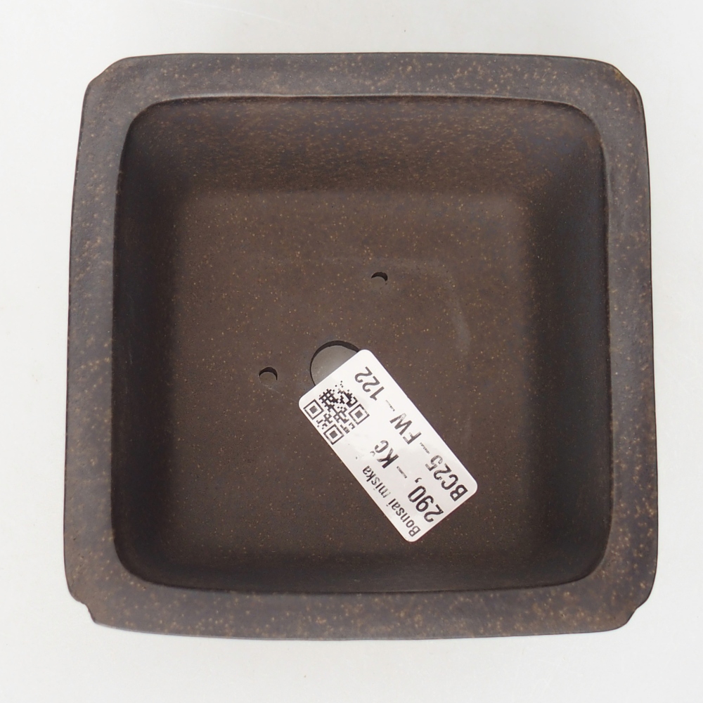 Tál 11 x 11 x 6,5 cm barna okkersárga