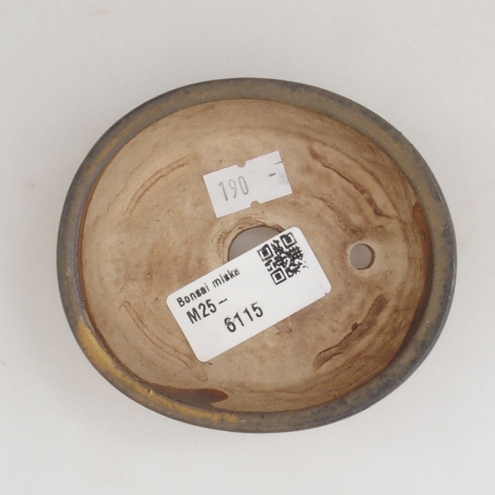 kerámia bonsai tál 10 x 8,5 x 4 cm, barna