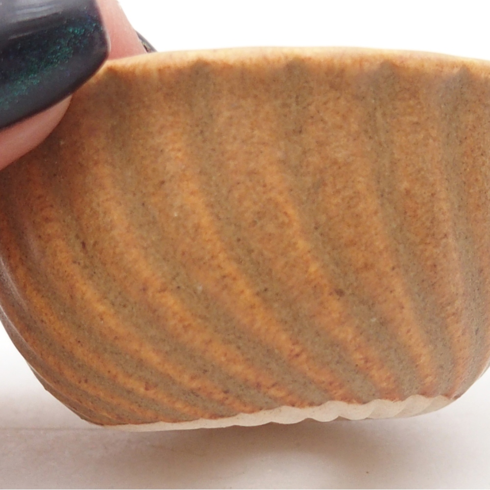 Mini bonsai tál 5,5 x 5,5 x 3 cm, barna