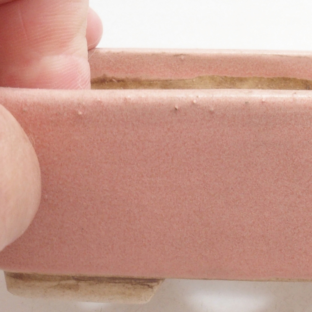 kerámia bonsai tál 10 x 8,5 x 4 cm, barna