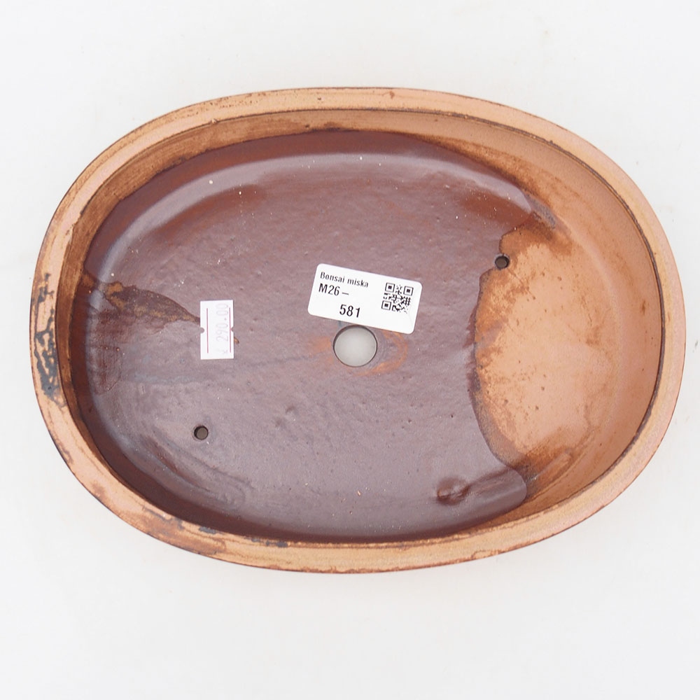 kerámia bonsai tál 22 x 17 x 4 cm, rózsaszínű