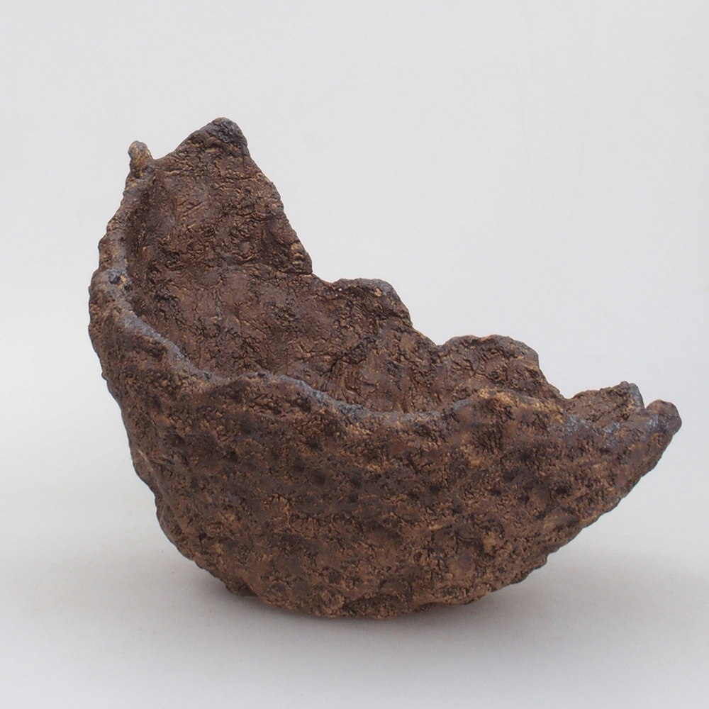 Kerámia kagyló 22 x 20 x 20,5 cm , színe barna