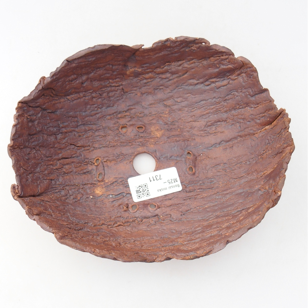 Kerámia kagyló 20 x 16 x 6 cm , barna színű