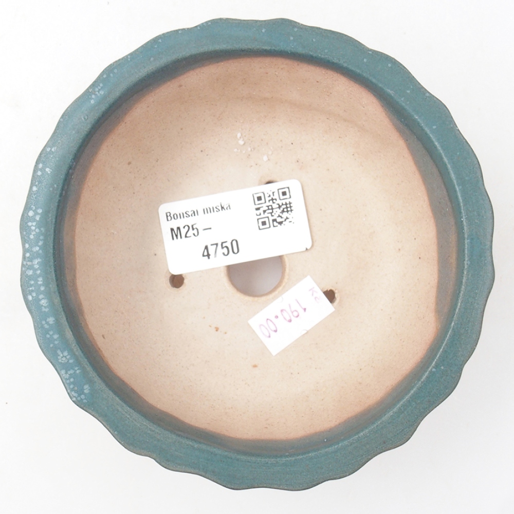 kerámia bonsai tál 11 x 11 x 5 cm, kék színben