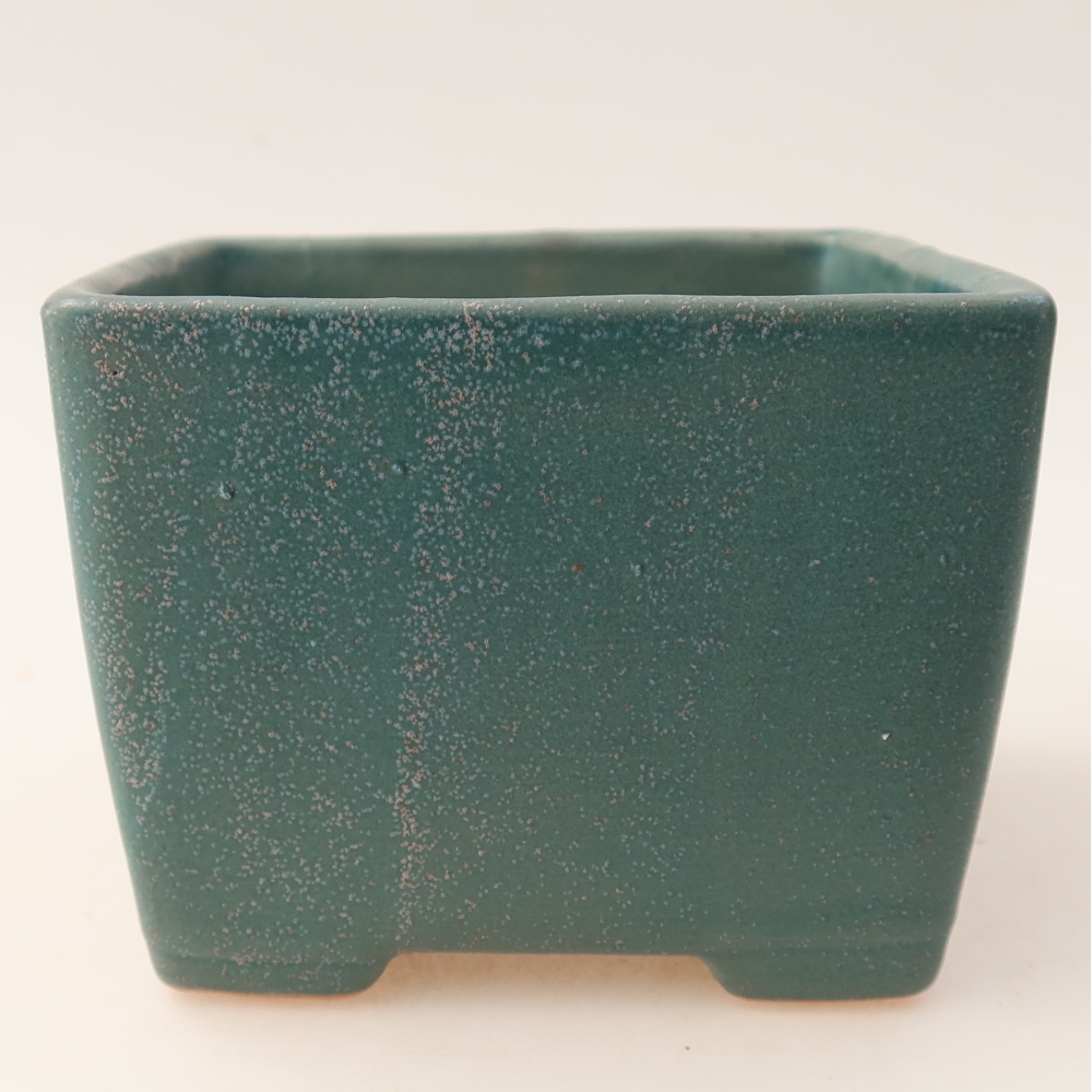 Kerámia bonsai tál, 11,5 x 11,5 x 9 cm, kék színű