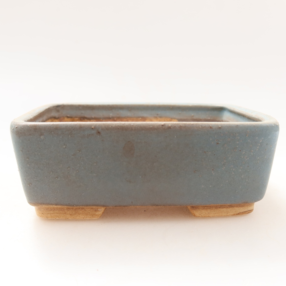 Kerámia bonsai-tál 10 x 8 x 3,5 cm, kék színű