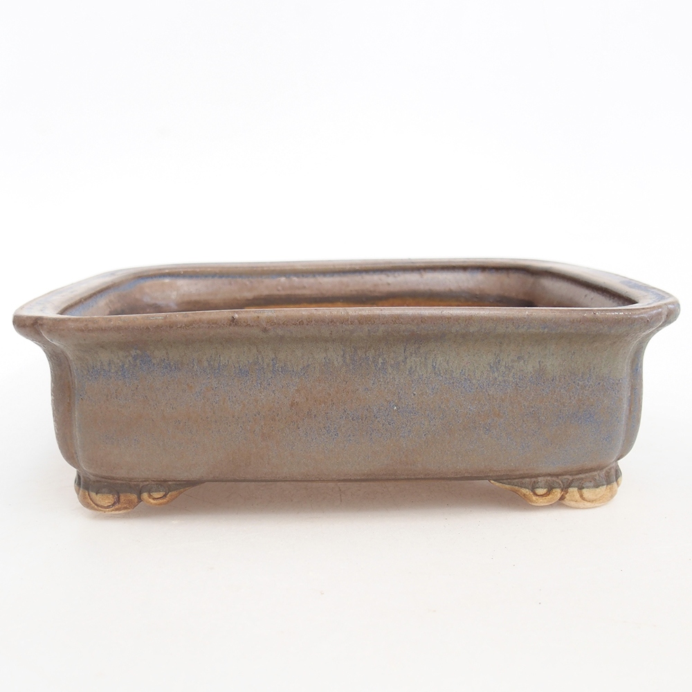 kerámia bonsai tál 20 x 17 x 6 cm, kék színben